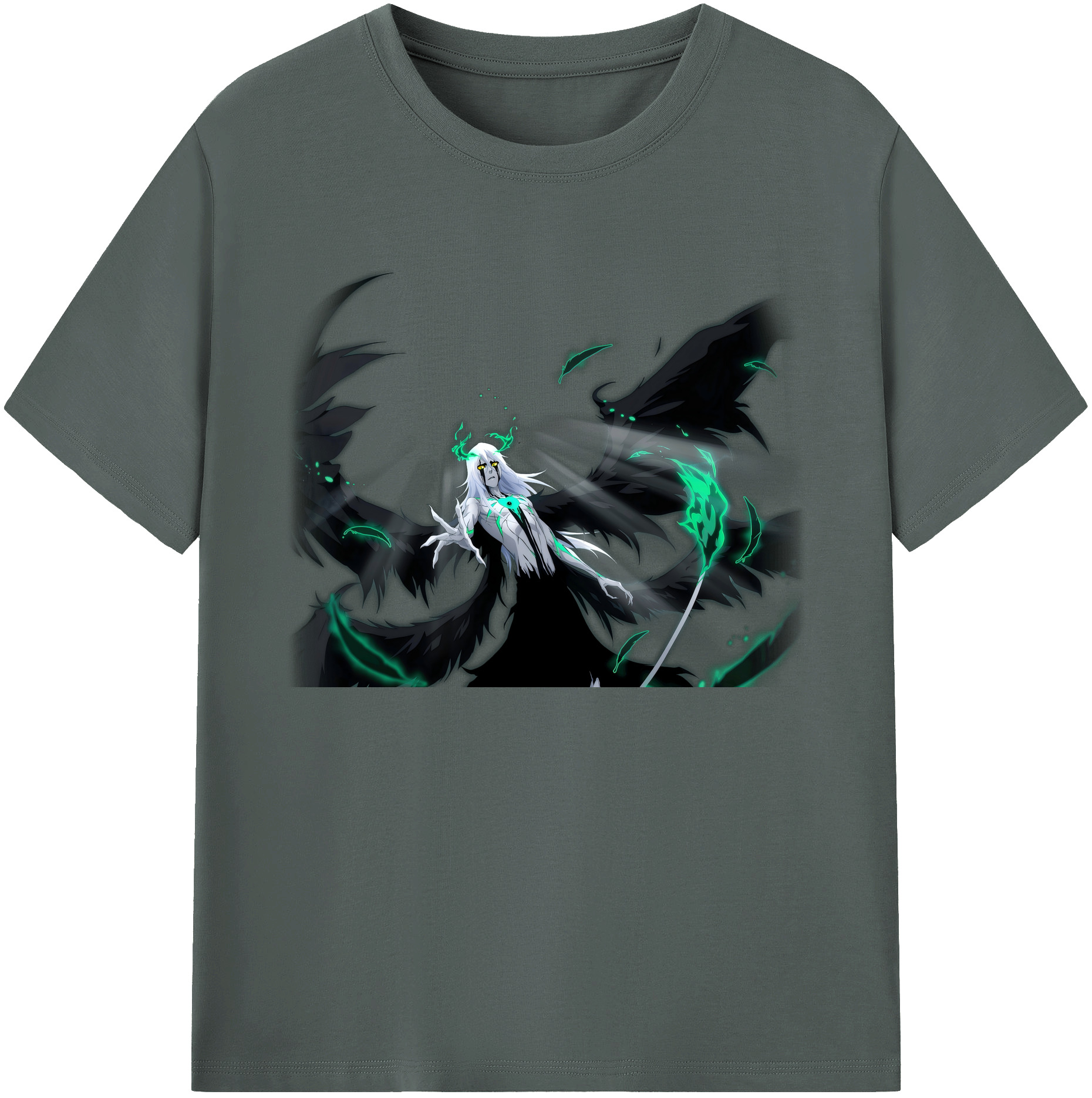 （画像用） ブリーチ ウルキオラ·シファー BLEACH Ulquiorra cifer 綿100％ メンズ半袖Tシャツ｜肌触りやわらか＆通気性